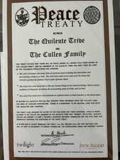 Twilight Saga - New Moon- Peace Treaty Papers - Non official merchandise