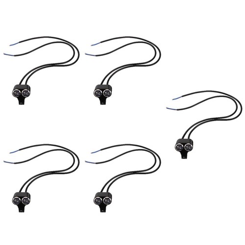 Black aluminum motorcycle fog - aluminum,