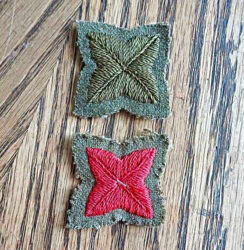 Embroidered military cloth - 2x,