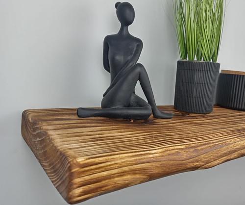 Rustic old floating shelf - floating,