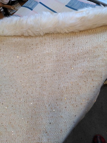 Christmas gorg faux fur trim - faux,