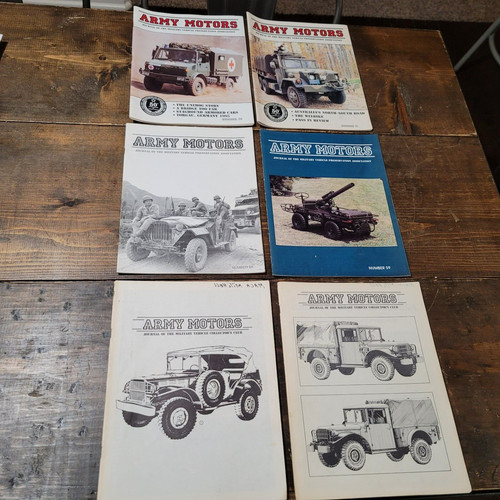 Vtg army motors magazine lot - motors,