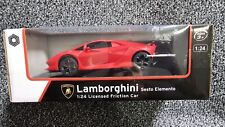 Lamborghini Sesto Elemento Black Car 1:24 Scale Licensed Friction Toy Car Boxed