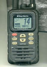 Marine Portable  FM 156  1/2.5/ 5W  West Marine uk Charger Base, Clip