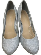 New Look Glitter Silver Heels