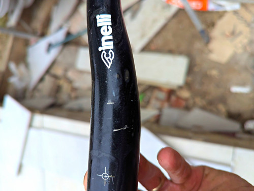 Cinelli black aluminium riser - aluminium,