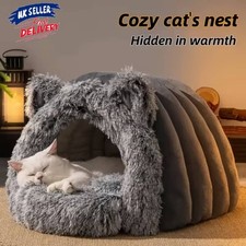 Pet Dog Cat Bed Round Plush