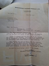 receipt for car finance dated