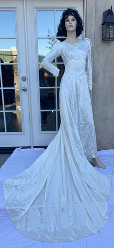 Vntg 1940s satin - vntg,