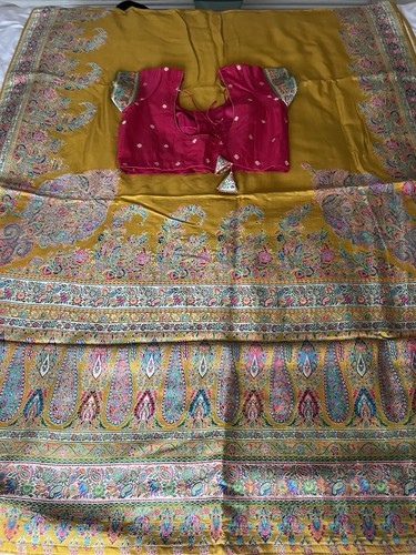Indian sari saree mustard - indian,