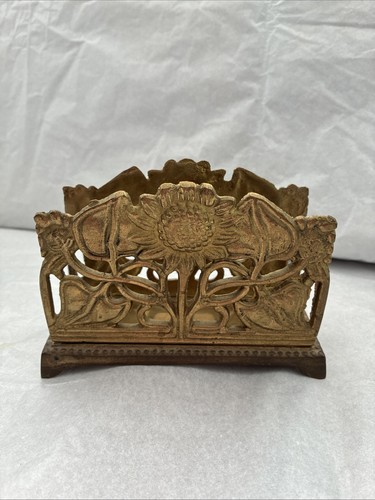 Brass art nouveau letter - art, rack