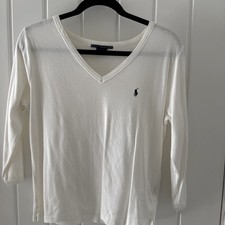Ladies White Ralph Lauren T