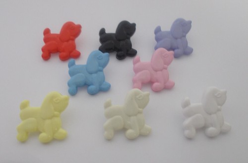 Poodle buttons dog - poodle,