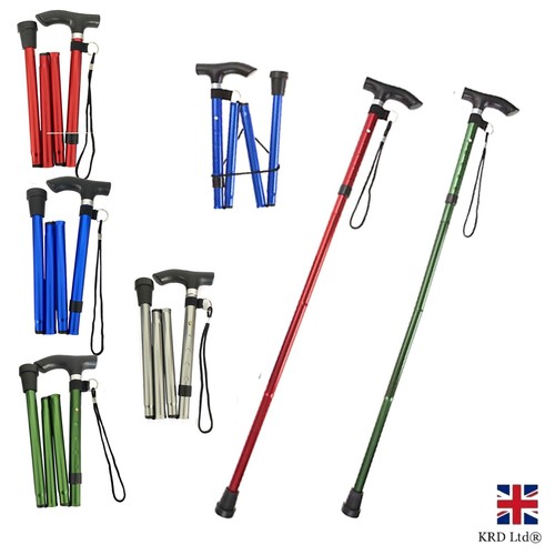 Folding walking stick - folding,