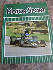 MOTOR SPORT APR 1974 BUGATTI OWNERS CLUB PANTHER MASERATI BORA DATSUN 260Z