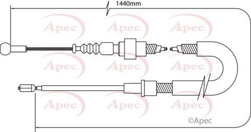 Apec rear brake cable for - cable,