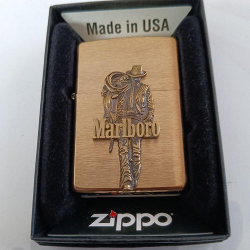 Zippo marlboro cowboy metal - zippo,