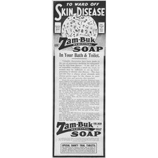 ZAM-BUK Medicinal Soap Edwardian Advertisement 1910