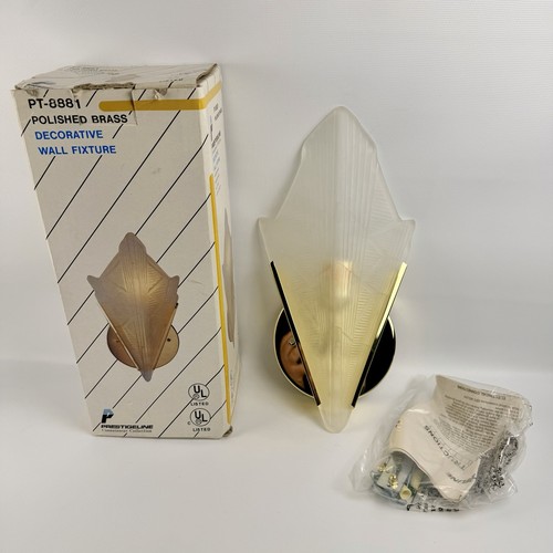 Vintage brass art deco - deco, 1-light