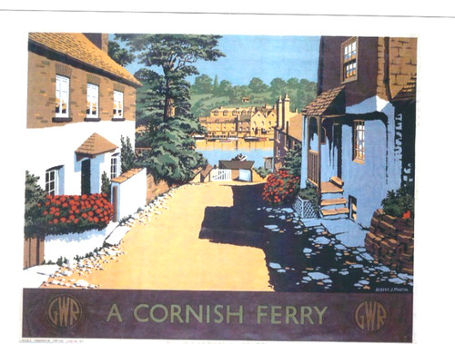 Rail poster postcard gwr - poster,