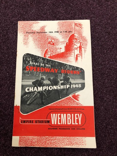 Speedway programme 1948 final - speedway,