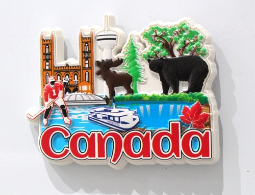 Canada fridge magnet travel - 3d,