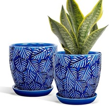 BUYMAX Ceramic Plant Pots, 6