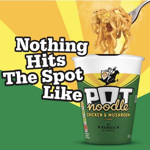 Pot noodle chicken mushroom - noodle,