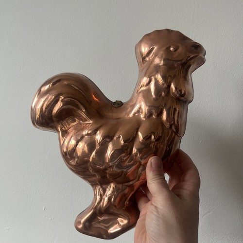 Vintage copper tin rooster - ,