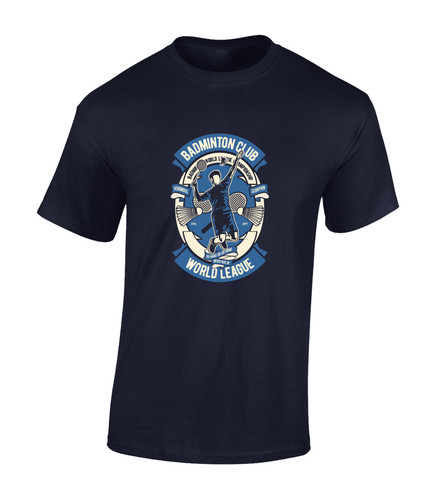 Badminton club mens shirt - badminton, t