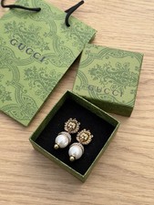 Gucci Lion Head Pearl Drop