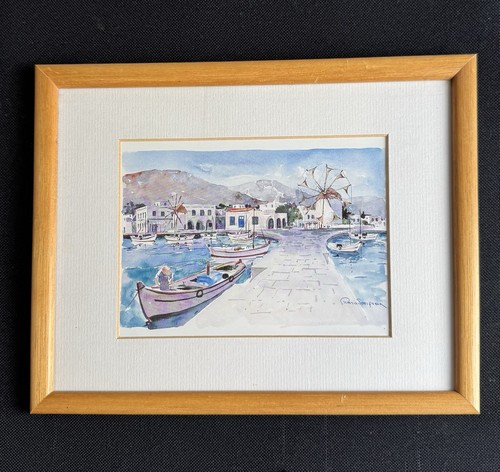Small vintage art print greek - vintage,