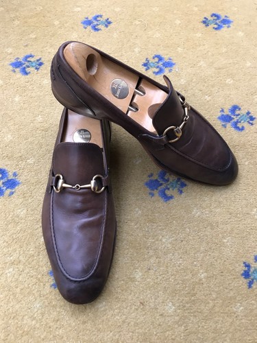 Gucci loafers leather shoes - loafers,