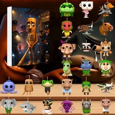 Tung Sahur Advent Calendar, Tralalero Tralala Character Toys, 24 Days 2d flat