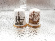Finsbury Ship Thimbles Set Of 2 Bone China In Good Condition