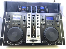 GEMINI CDM-3650 MP3 CD Mixing Console Dual Players Two Channel Mixer Rare