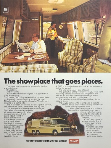 Gmc motor home - showplace, going