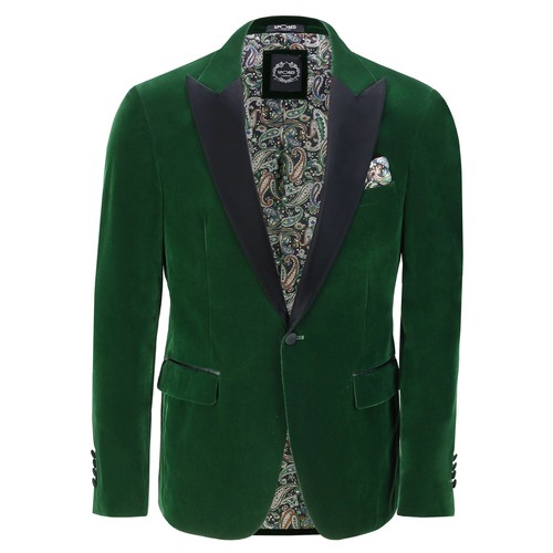 Mens green velvet - velvet, tux