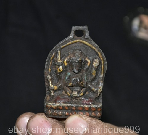 Old tibet bronze painting - old,