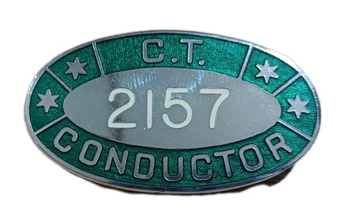Vintage bus conductor - *bus, badge**
