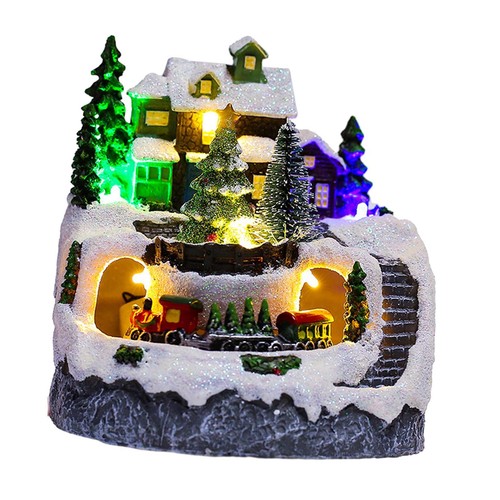 Christmas village house snow - house,