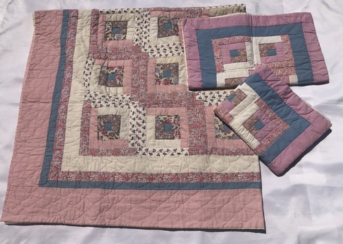 Vintage log cabin quilt 2 - vintage,