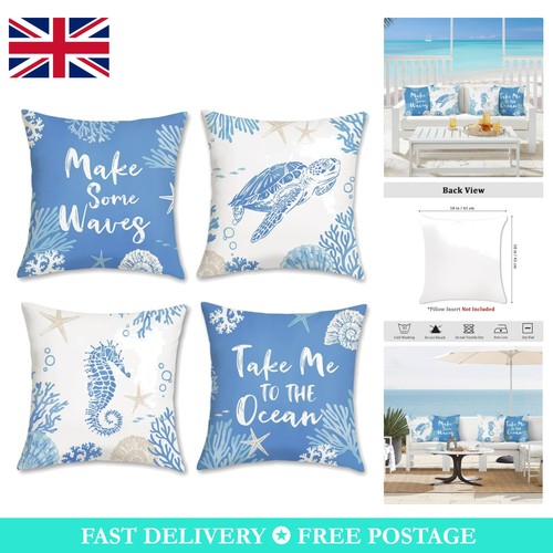Nautical coastal cushion - nautical,