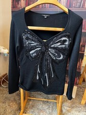 leo guy silk sequined top