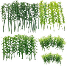 Model Bamboo Trees 120 PCS 5 Size Green Plastic Bamboo Trees Home Decoration