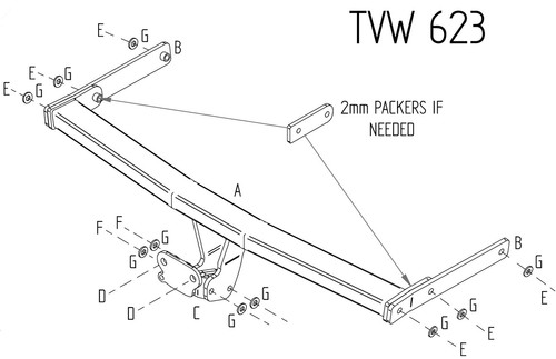 Towtrust fixed flange - towtrust,
