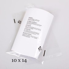 50 pcs Clear 10" X 14"