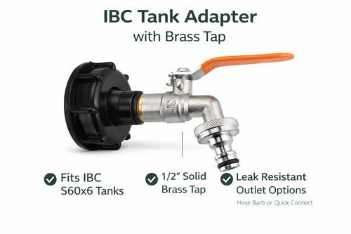 Ibc tank adapter s60x6 or - adapter,