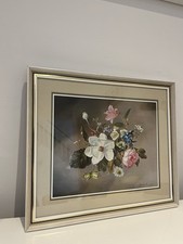John Lancaster - Framed Print of Oil Painting 1965 Flowers of Britain Rare