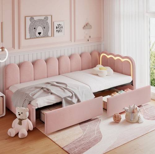 Daybed velvet sofa - velvet, with